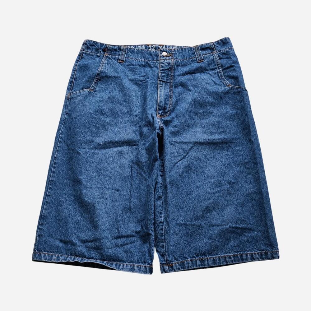 Y2K 2000s Randy Rivers Baggy Cotton Denim Shorts - Picture 2 of 6